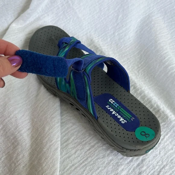 Skechers Reggae Brush Stroke Sandals Size 8 - Picture 6 of 11